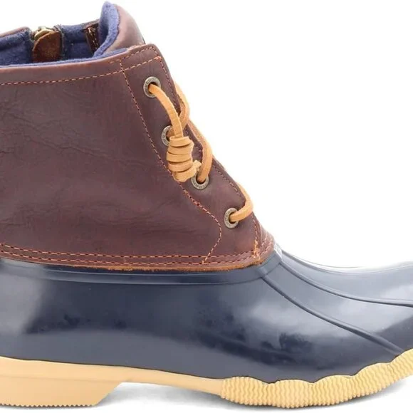 Womens Waterproof Leather Ankle Boot Rubber Chelsea Combat Cold Weather